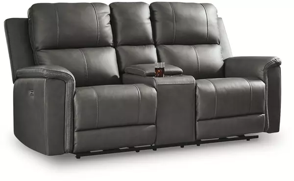 pwr rec loveseat/con/adj hdrst by ashley