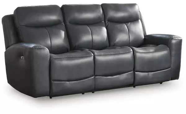 pwr rec sofa with adj headrest by ashley