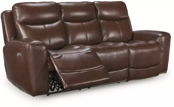 pwr rec sofa with adj headrest by ashley