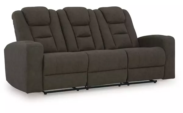 rec sofa w/drop down table by ashley