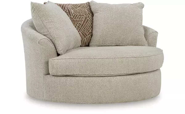 oversized swivel accent chair by ashley