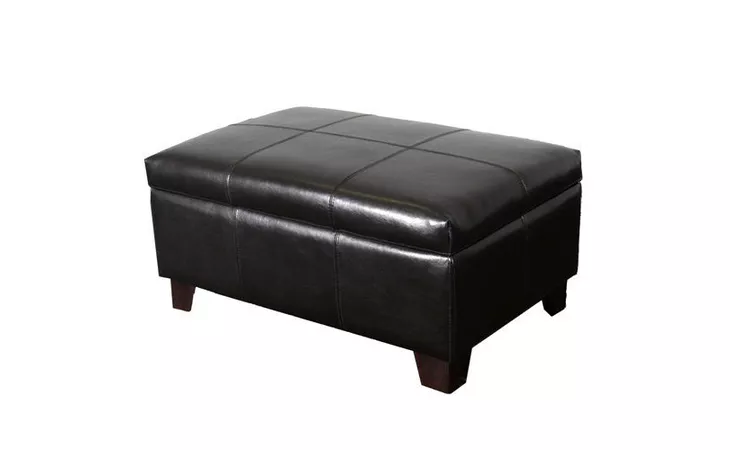CBB36  BLOOMINGTON LEATHER COFFEE TABLE WITH STORAGE