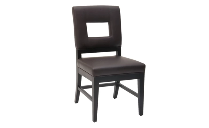 10391  ELEMENT DINING CHAIR - BROWN LEATHER