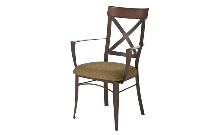 35414  KYLE ARMCHAIR - UPHOLSTERED SEAT - WOOD SEAT