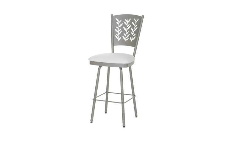 41457-30 Mimosa SWIVEL STOOL BAR HEIGHT MIMOSA UPHOLSTERED SEAT AND METAL BACKREST