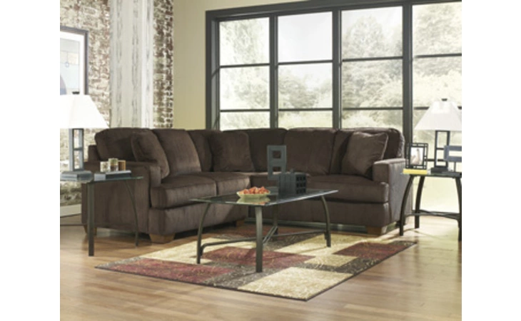 1280255  LAF LOVESEAT-SECTIONALS-ATMORE - CHOCOLATE