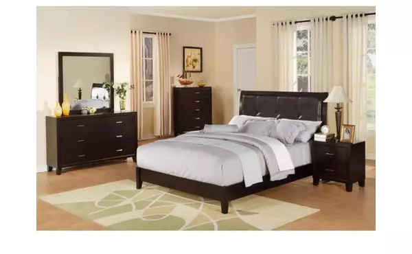 queen headboard&footboard dk walnut by lifestyle