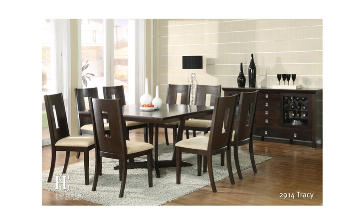 2914209T  TRACY SQUARE PED TABLE TOP