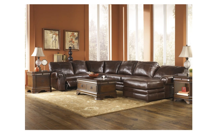 4310063  LAF RECLINING POWER LOVESEAT-SECTIONALS-MERRION - MAHOGANY