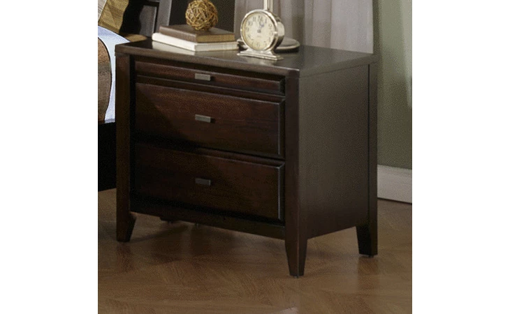 161-432  NIGHT STAND, 2 DWR. (W PULL OUT SHELF)