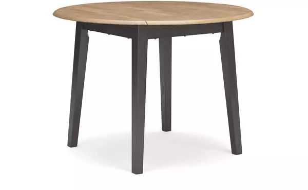 gesthaven natural/brown round drm drop leaf table by ashley