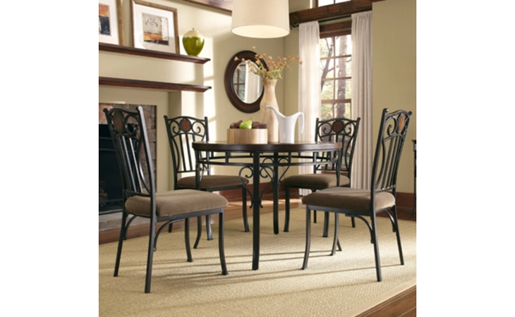 731-413M1  5-PC ABBEY ROAD DINING SET - (1) 731-413 DINING TABLE & (4) 731-434 SIDE CHAIRS