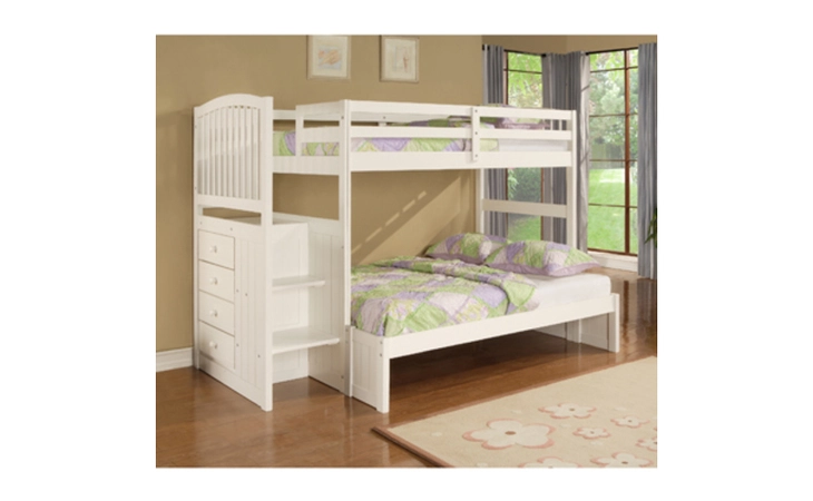 929-037M2  ANGELICA TWIN FULL BUNK BED - 929-037 TWIN BUNK + 929-136 FULL CONVERSION KIT EXTENSION