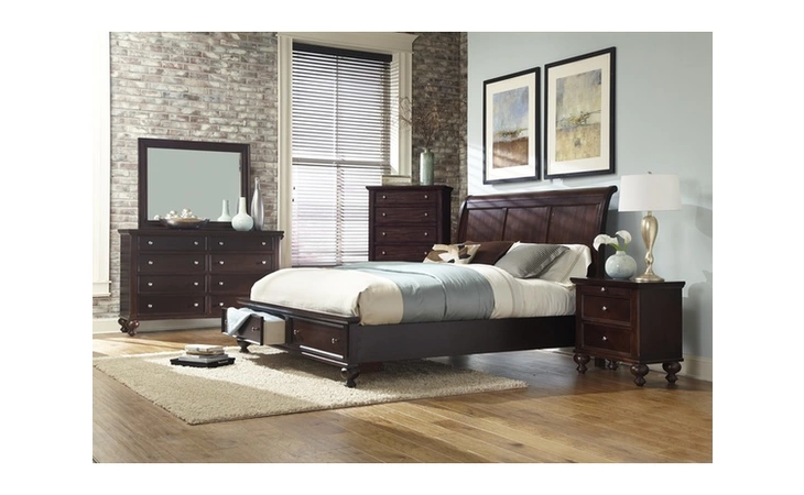 C2184A-020-2TME NIGHTSTAND 2 DRAWERS MERLOT LIFESTYLE  C2184A-020-2TME