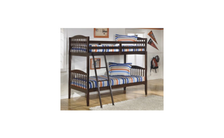 B455-57R RAYVILLE TWIN BUNK BED RAILS AND LADDER