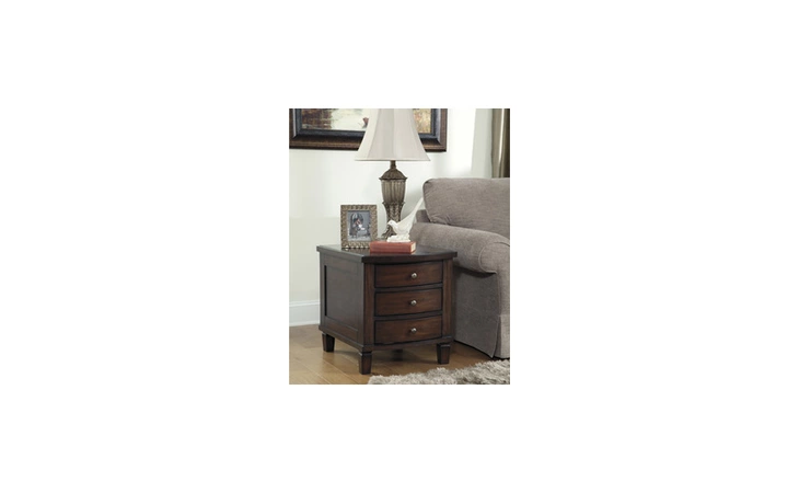 T516-2 HOLLOWAY D END TABLE WITH STORAGE