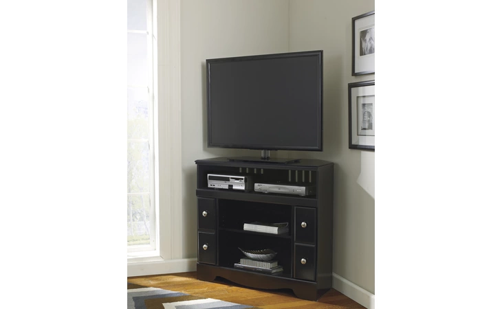 W271-12 Shay CORNER TV STAND FIREPLACE OPT