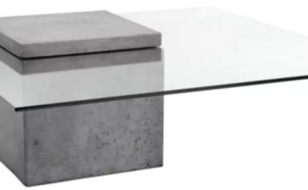 grange  grange coffee table - square - grey by sunpan