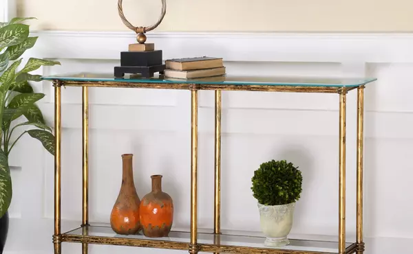 elenio console table by uttermost