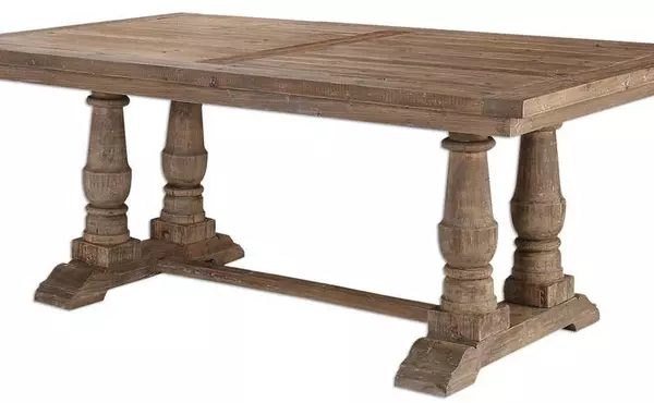 stratford rectangle dining table by uttermost