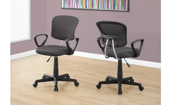 I7262  OFFICE CHAIR - GREY MESH JUVENILE / MULTI POSITION