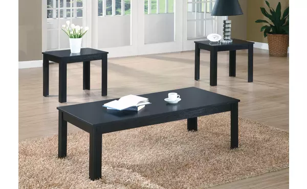 table set - 3pcs set - black by monarch specialties