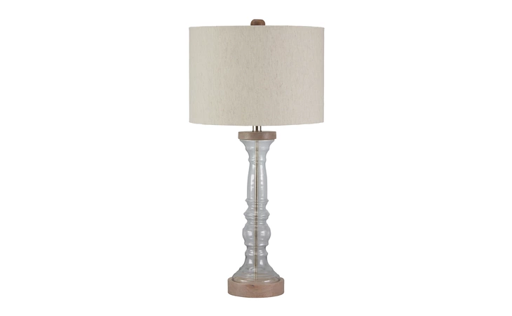 L430254  GLASS TABLE LAMP (1 CN) TAD