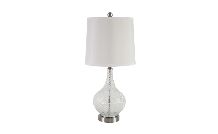 L431364  GLASS TABLE LAMP (2 CN) STEF