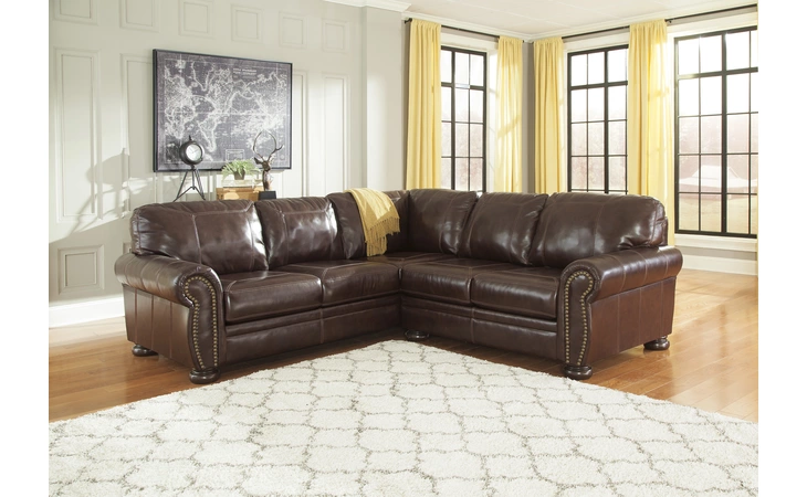 5040456 Leather RAF LOVESEAT BANNER COFFEE