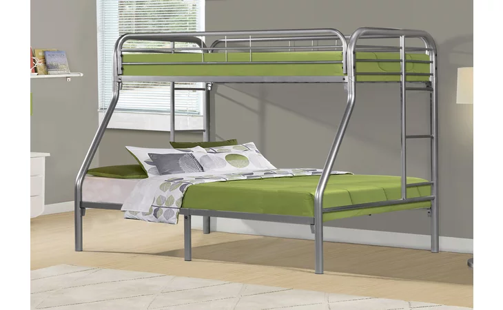 I2231S  BUNK BED - TWIN - FULL SIZE - SILVER METAL