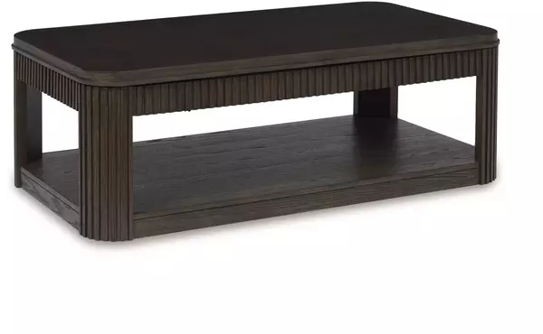 carlibrie warm brown lift top cocktail table by ashley