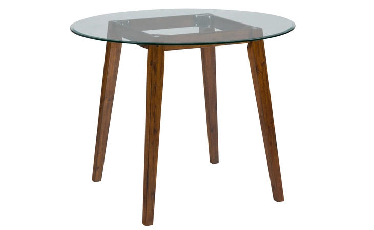 505-50B PLANTATION FINISH BASE FOR ROUND COUNTER HEIGHT GLASS TOP TABLE PLANTATION FINISH