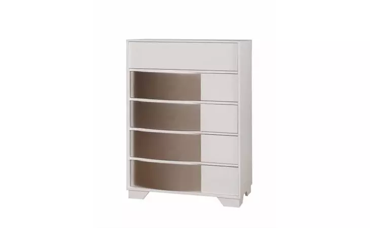 204745  HAVERING BLANCO AND STERLING CONTEMPORARY CHEST