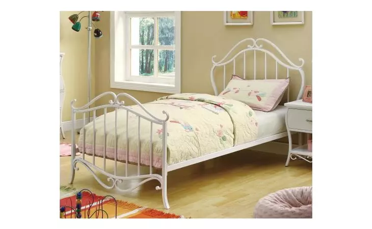 400521T  TWIN SIZE BED (WHITE)
