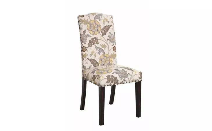 100562  SIDE CHAIR (FLORAL PATTERN)