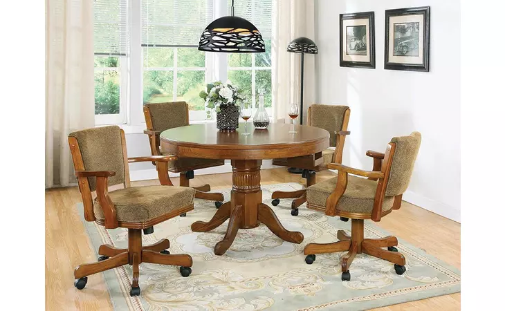 100951  MITCHELL TRADITIONAL OAK GAME TABLE