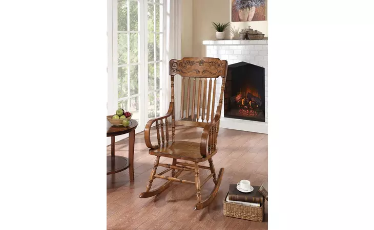 600175 WINDSOR BACK ROCKING CHAIR WARM BROWN COASTER  600175