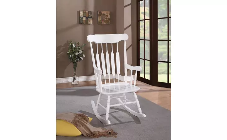 600174 WINDSOR BACK ROCKING CHAIR WHITE COASTER  600174