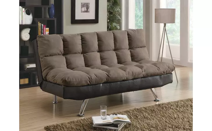 300306 ELISE BISCUIT TUFTED BACK SOFA BED BROWN COASTER  300306