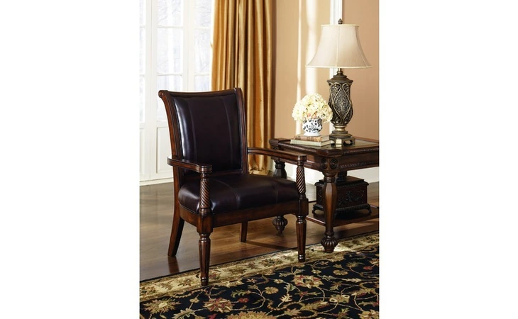 9470060  SHOWOOD ACCENT CHAIR,BRENTWOOD - MAHOGANY