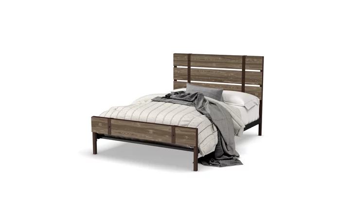 12398-60PF Dover METAL BED QUEEN SIZE BED (WITH PLATFORM FOOTBOARD MATTRESS SUPPORT) DOVER