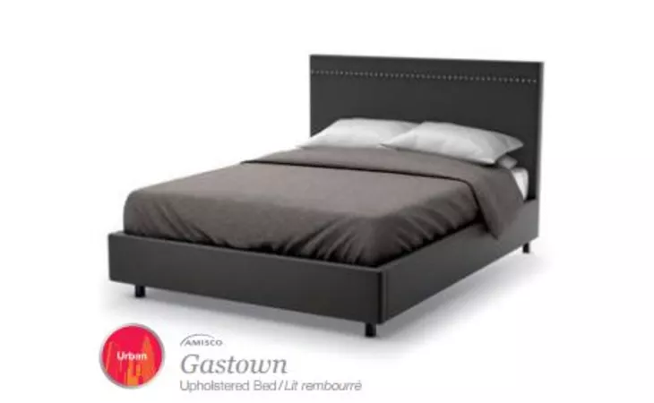 12811-78 Gastown UPHOLSTERED BED WITH STORAGE DRAWER KING SIZE BED (WITH MATTRESS SUPPORT) GASTOWN