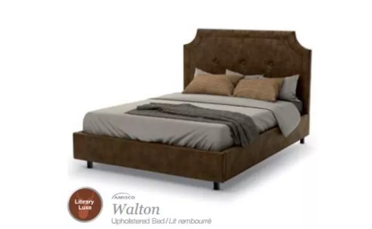 12812-54  WALTON UPHOLSTERED DOUBLE BED W STORAGE DRAWER