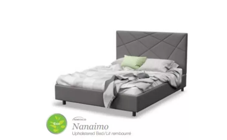 12818-60 Nanaimo UPHOLSTERED BED WITH STORAGE DRAWER QUEEN SIZE BED (WITH MATTRESS SUPPORT) NANAIMO