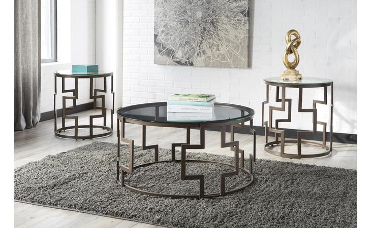 T138-13 Frostine OCCASIONAL TABLE SET (3/CN)